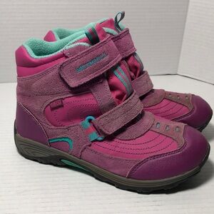 Merrell Moab Polar Mid Pink Berry Waterproof Winter Boots‎ Kids Youth Size 5